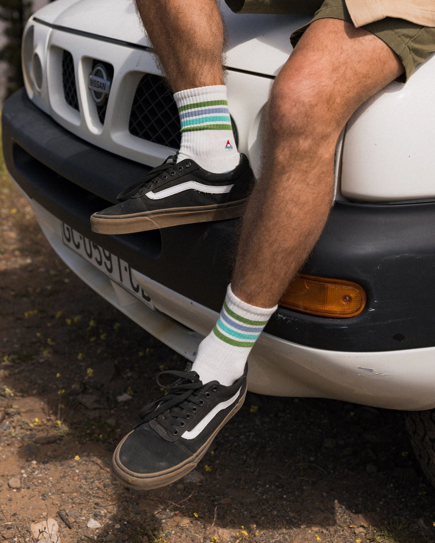 MensOrganic Midweight Crew Socks - Birch - Lifestyle