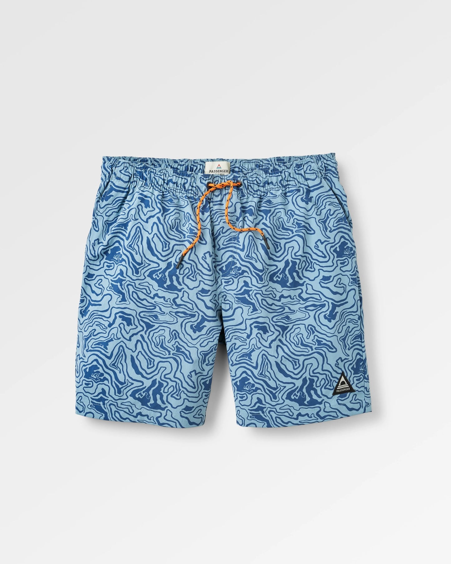 Drifter Beach Lined Short - Strata Swirl Arctic - Flatlay