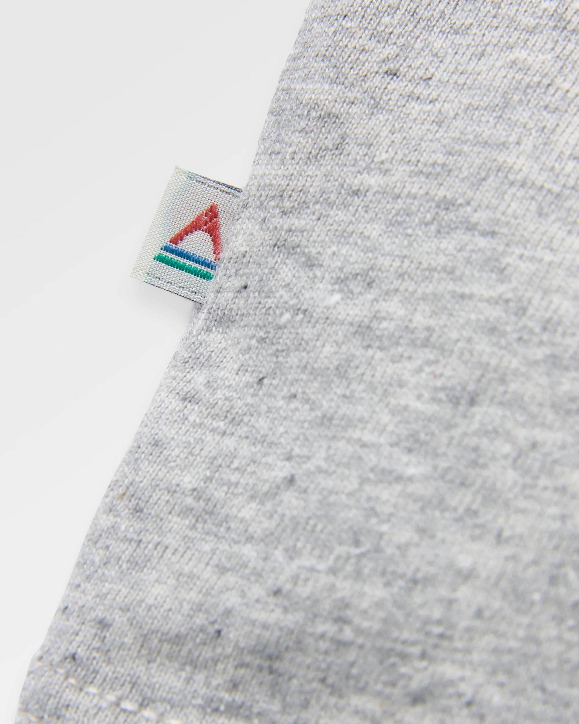 Papercut Recycled Cotton LS T-Shirt - Grey Marl - Flatlay