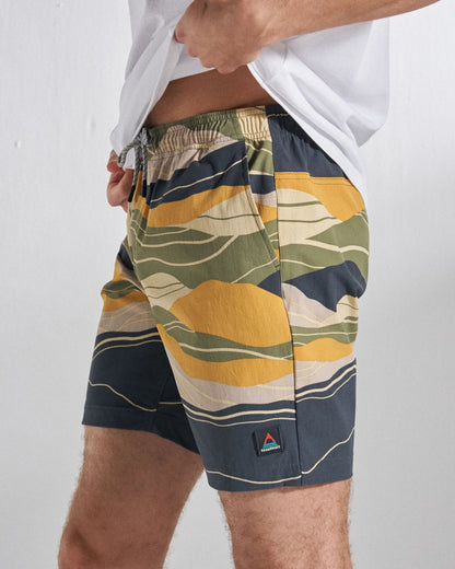 Drifter NetPlus® Beach Linerless Short - Mountain Sunset Khaki - Studio Model