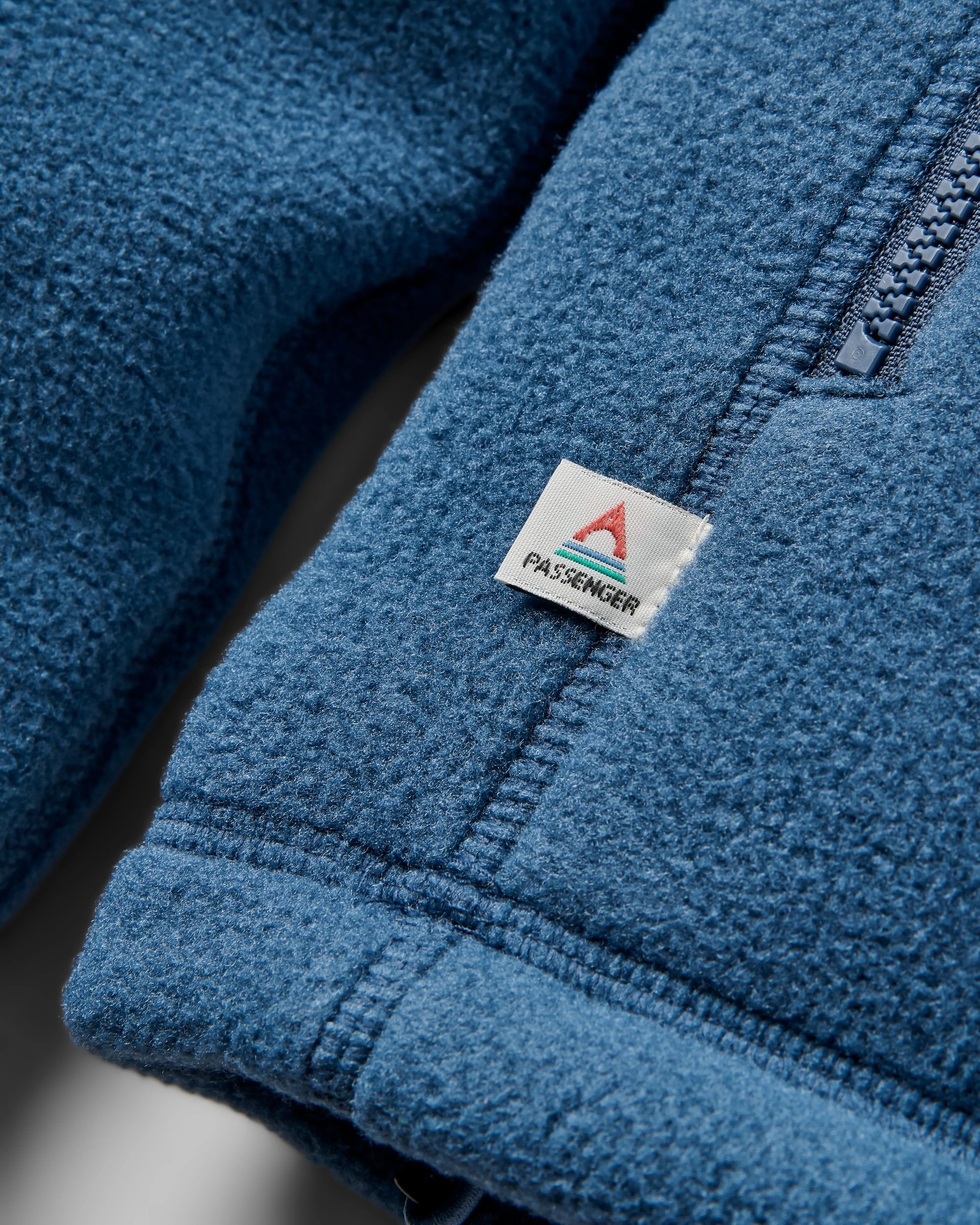 Sierrascape Men's Recycled Polartec® Fleece Hoodie - Dark Denim - Flatlay