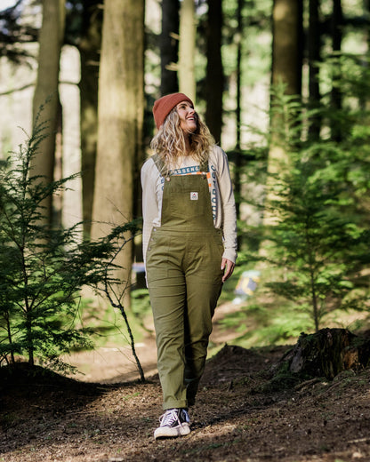 Roamist Organic Cotton Dungarees - Khaki