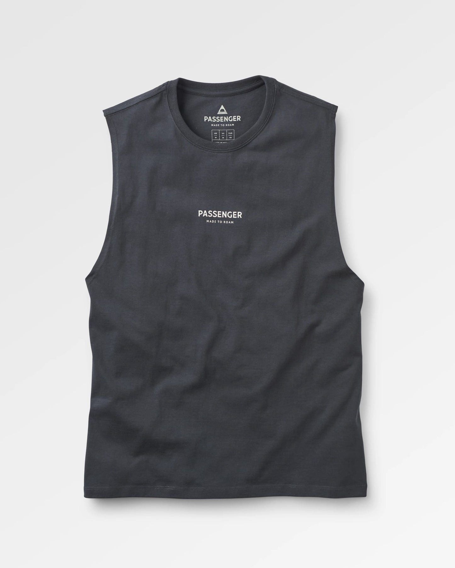 Passenger Recycled Cotton Vest - Black - Flatlay