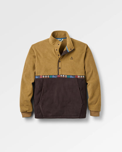 Woodlander Polar Fleece - Caramel/Espresso - Flatlay