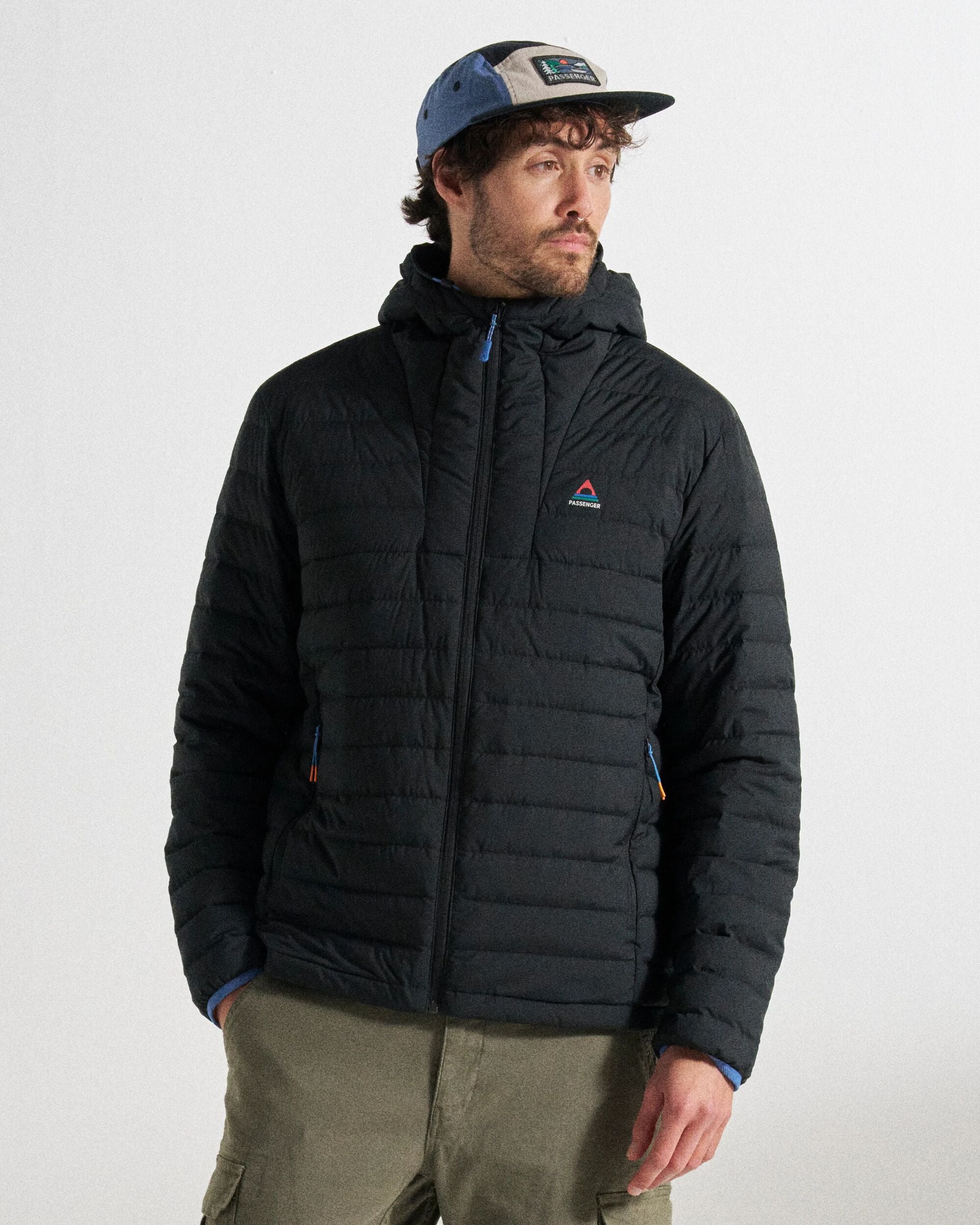 Ashland Down Recycled Jacket - Black - Studio Model