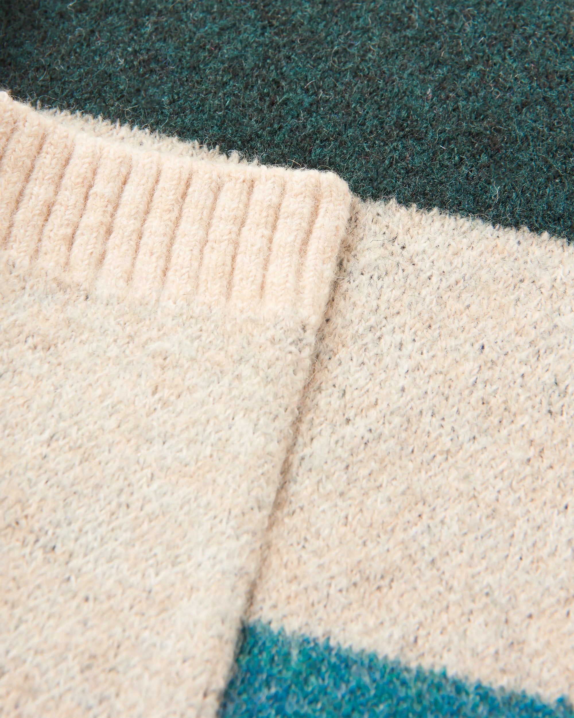 Vista Recycled Knitted Cardigan - Rain Forest - Flatlay