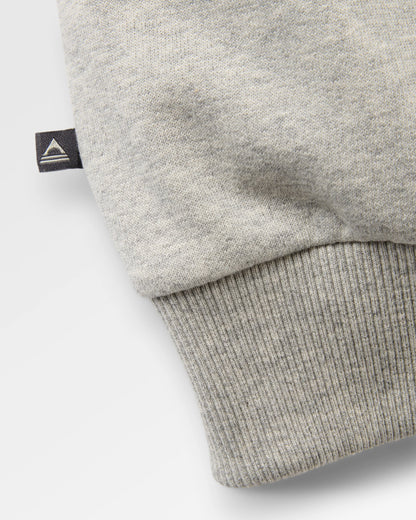 Slower Rhythms Women's Cotton Sweatshirt - Grey Marl - Flatlay