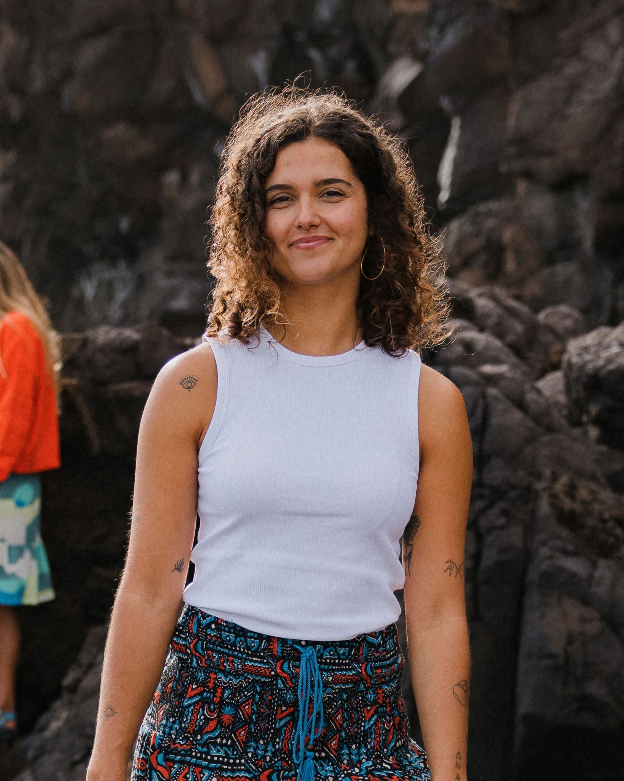 Atmos Ribbed Tank Vest - White - Lifestyle