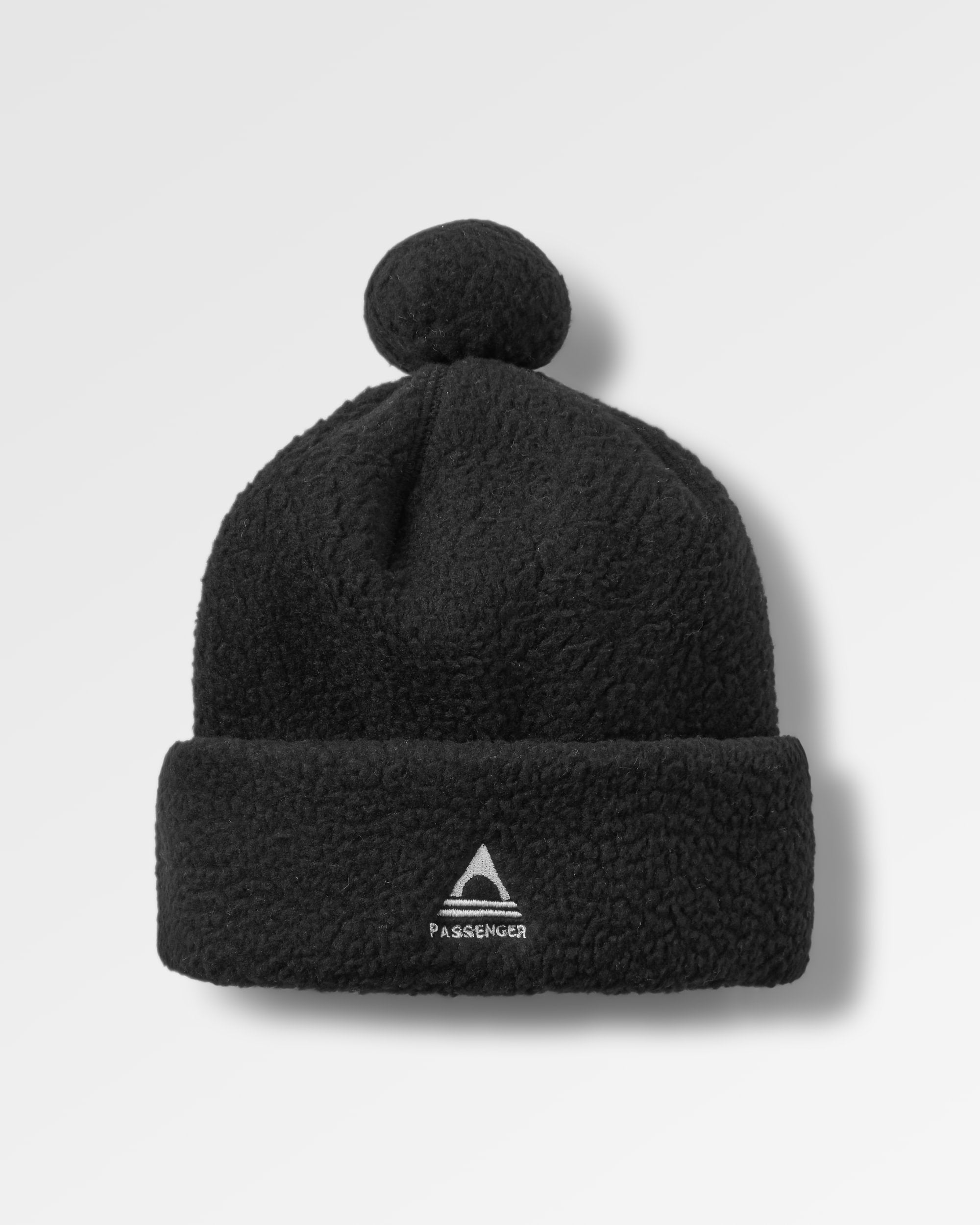 Snow Recycled Sherpa Beanie - Black - Flatlay