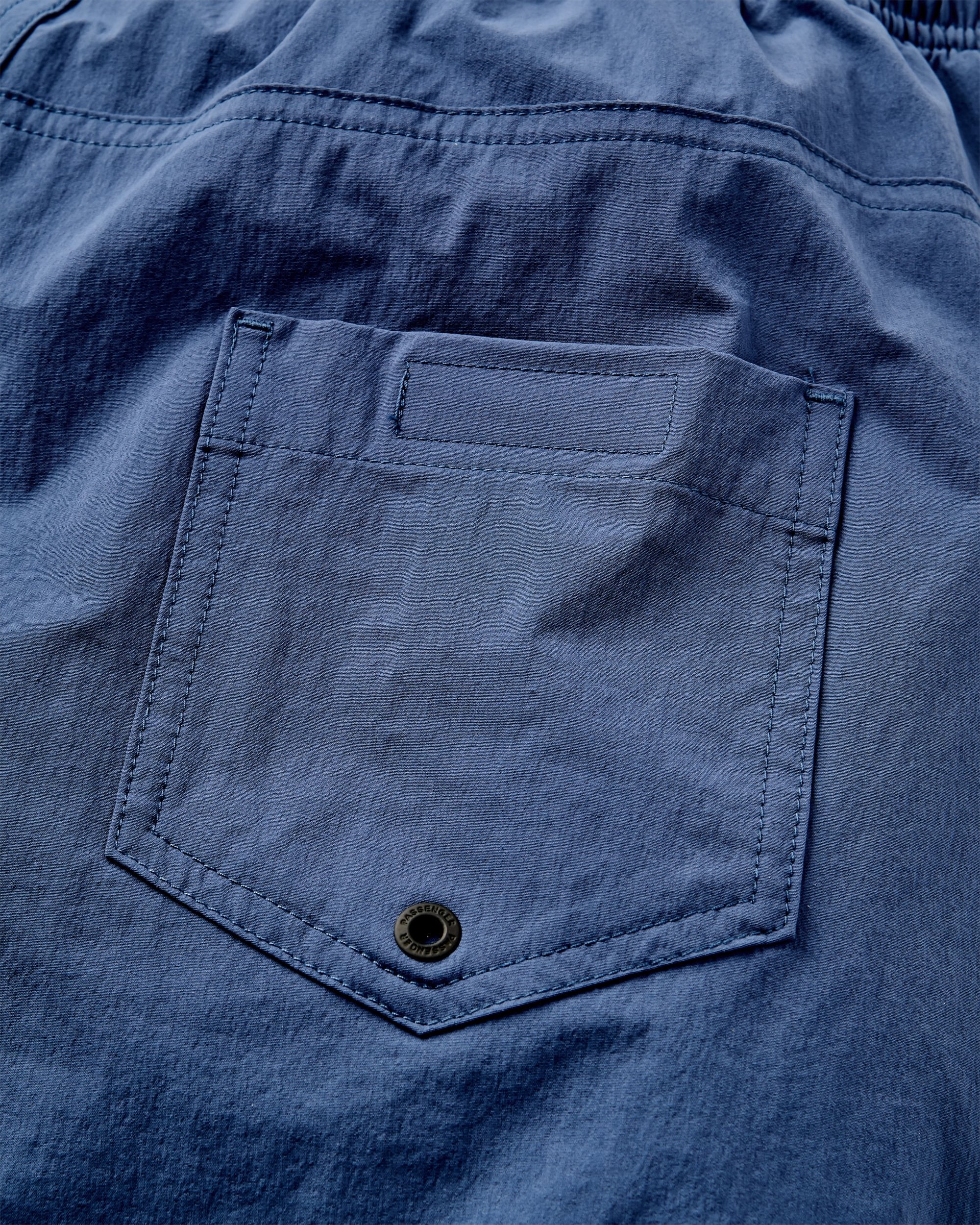 Drifter Beach Lined Short - Dark Denim - Flatlay