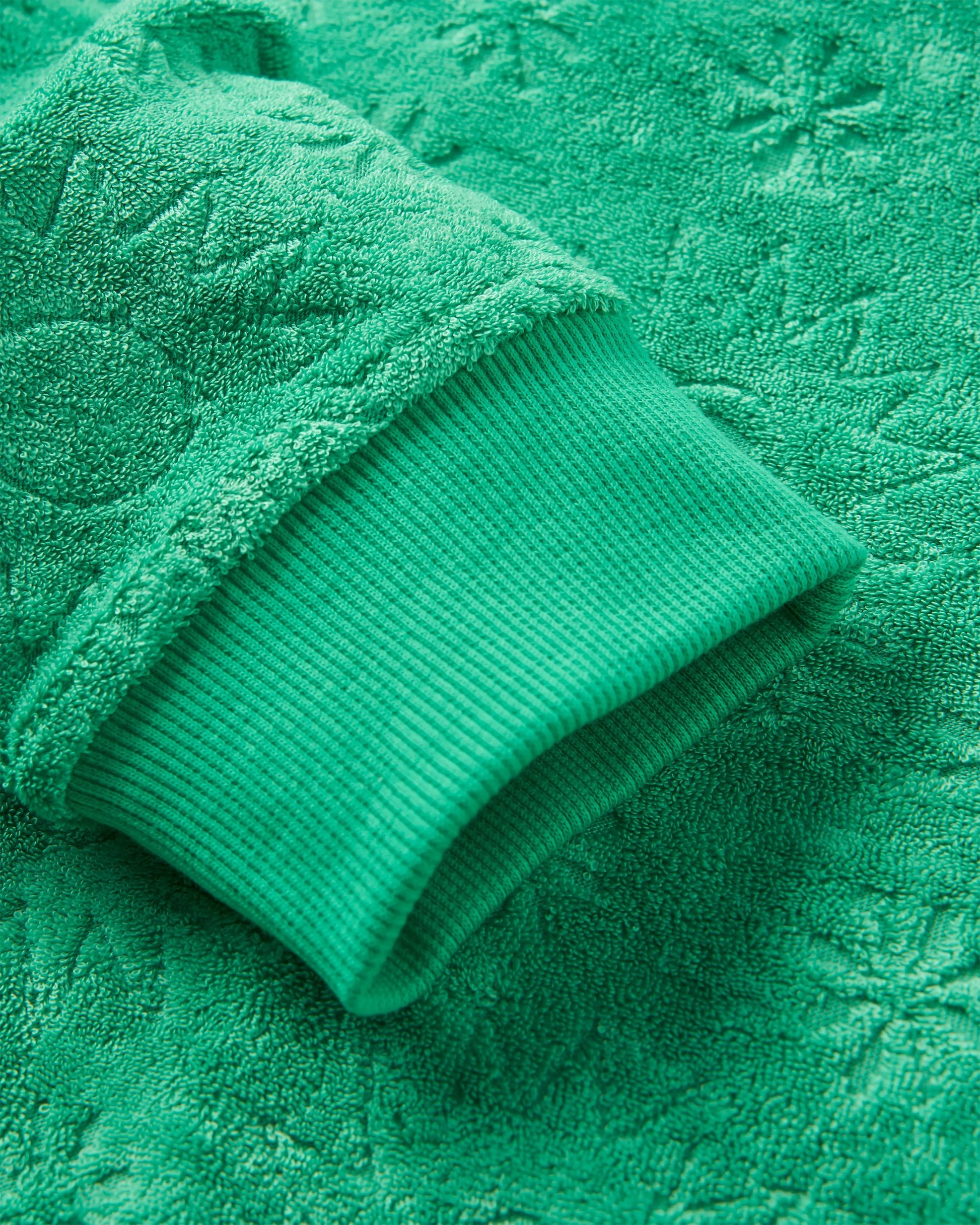 Vibes Textured LS Top - Green Spruce