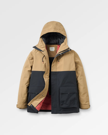 Baltic Recycled Insulated Parka - Caramel/Black - Flatlay