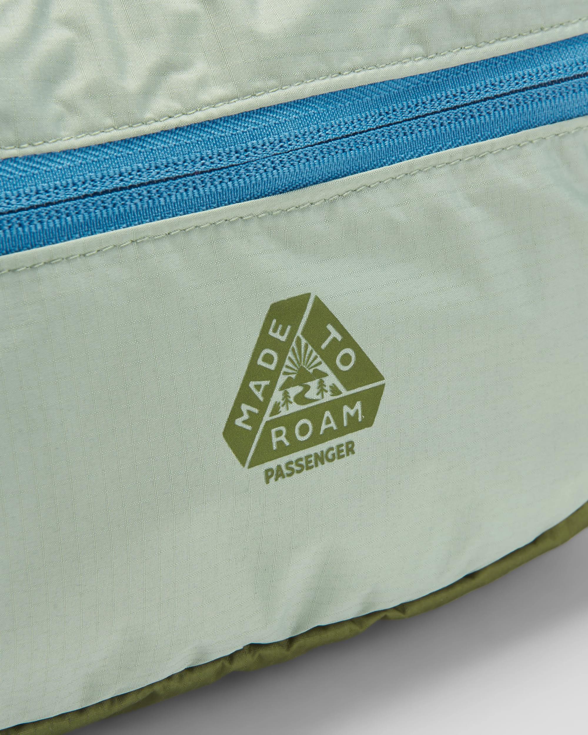 Trail Light Recycled Packable Hip Pack - Khaki - Flatlay
