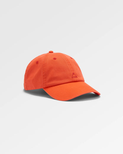 Classic Recycled Cotton 6 Panel Cap - Ember Orange