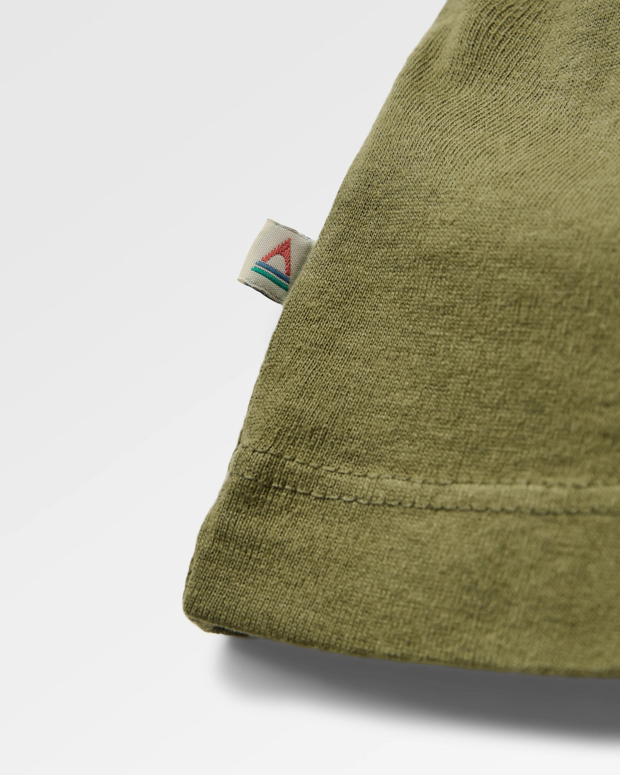 Laidback Recycled Cotton Relaxed Fit T-Shirt - Khaki - Flatlay