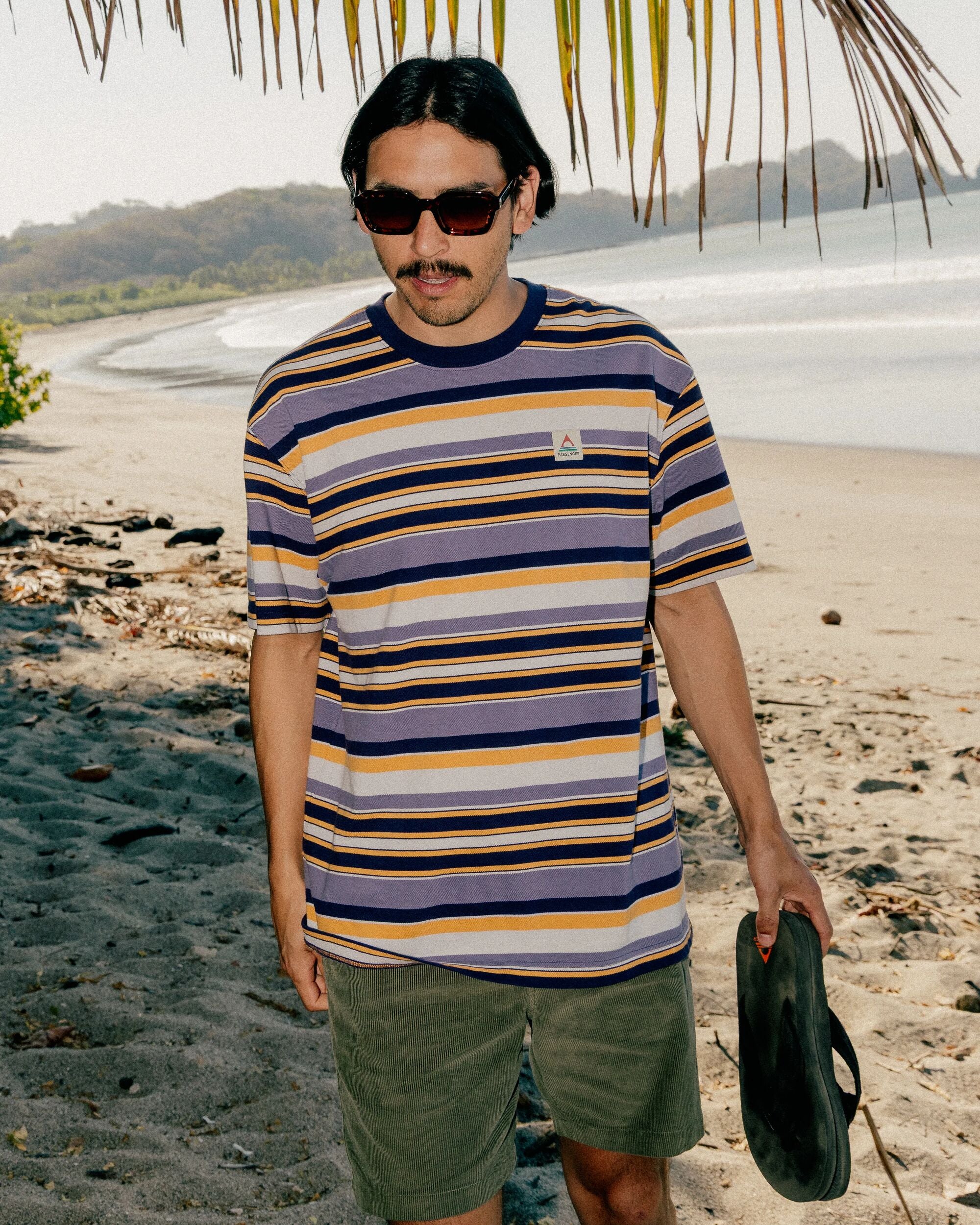 Wild Pine Stripe T-Shirt - Heather Multi Stripe - Lifestyle