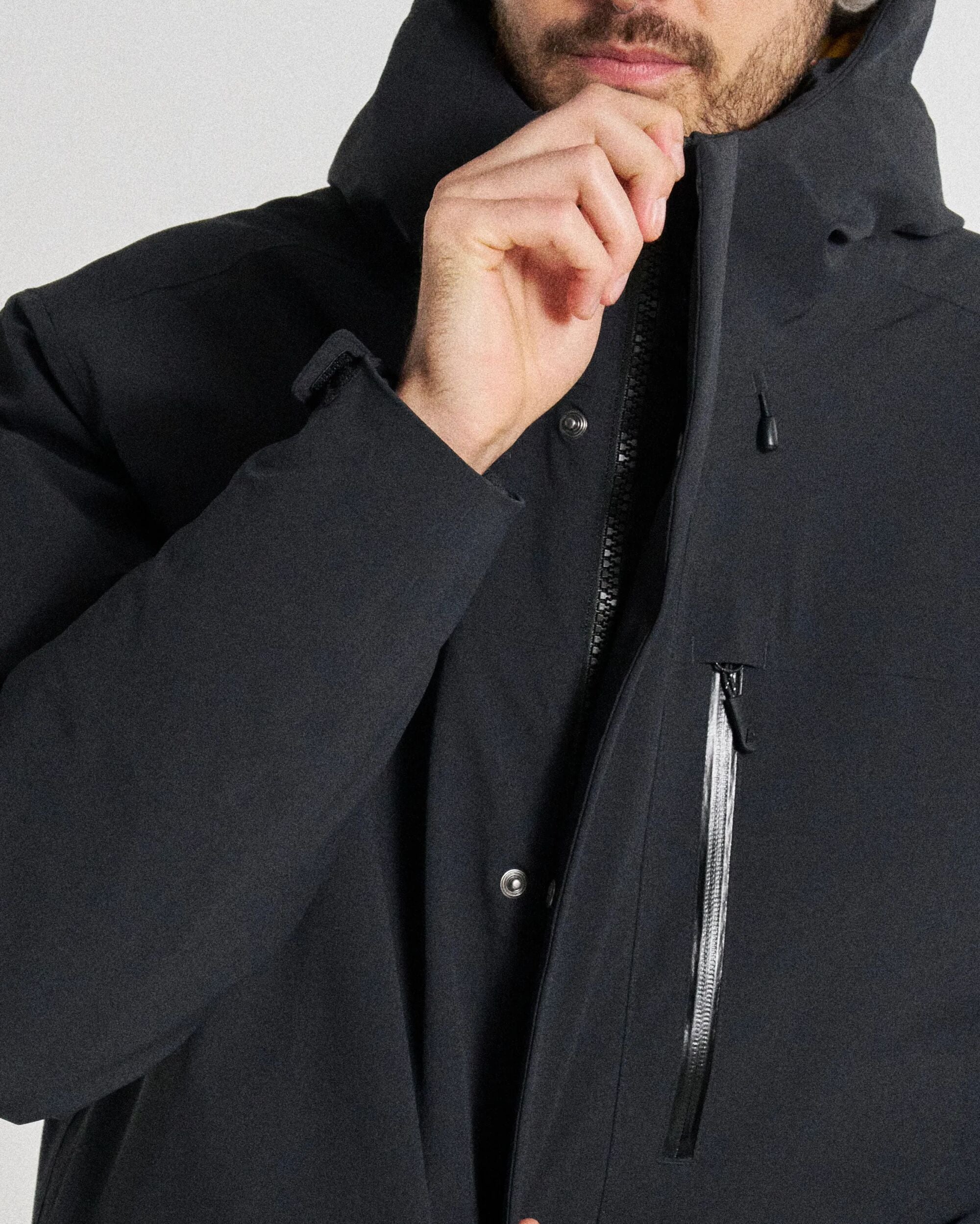 Baltic Recycled Insulated Parka - Black - Studio Model