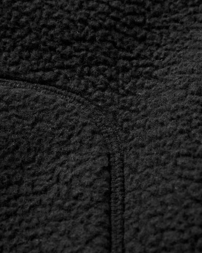 Offgrid Sherpa Crew Fleece - Black - Flatlay