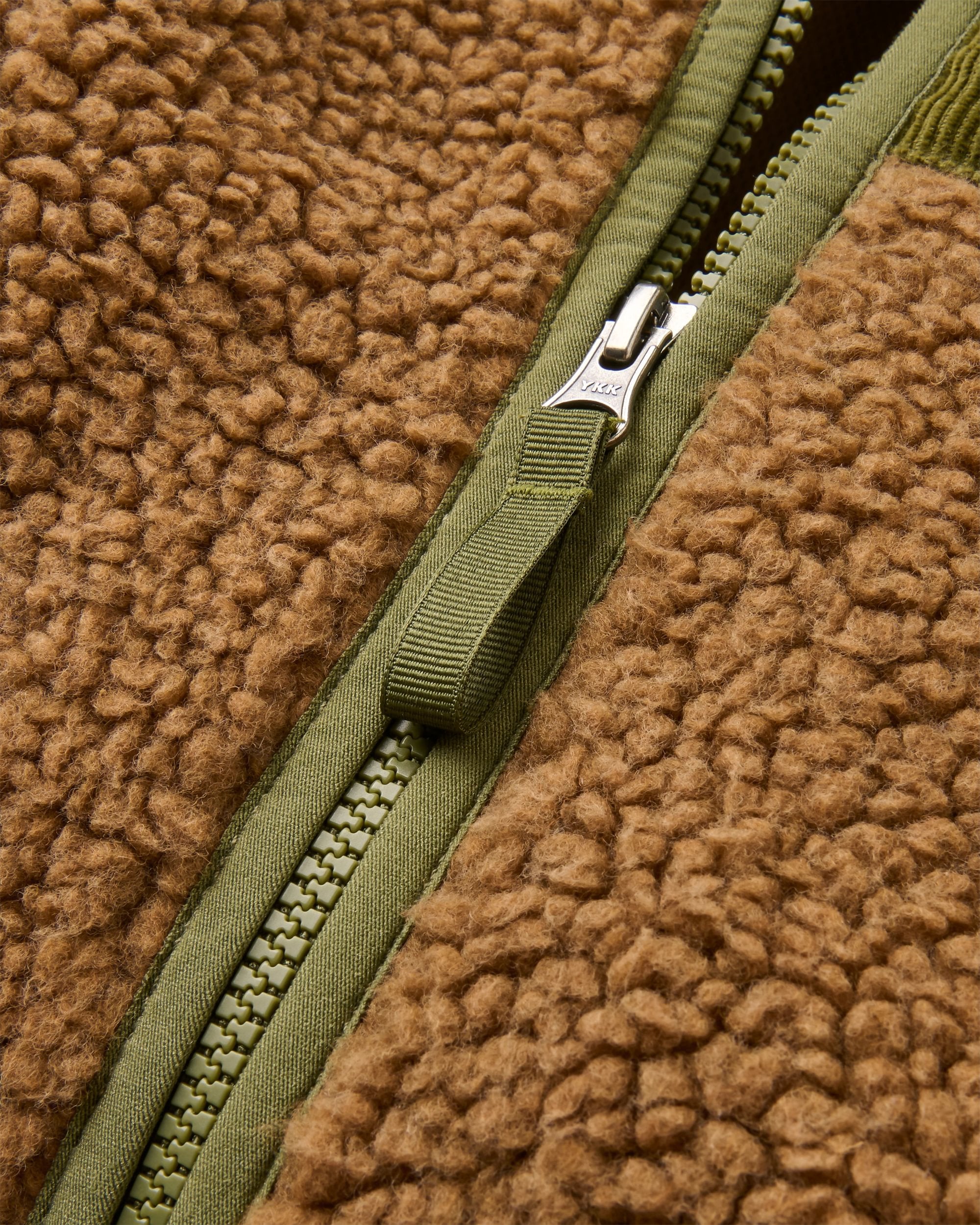 Trekker Deep-Pile Sherpa Fleece - Caramel - Flatlay