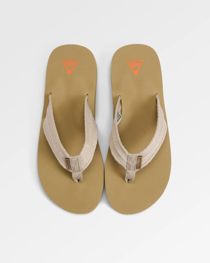 Santos Flip Flop 2.0 - Taupe - Flatlay