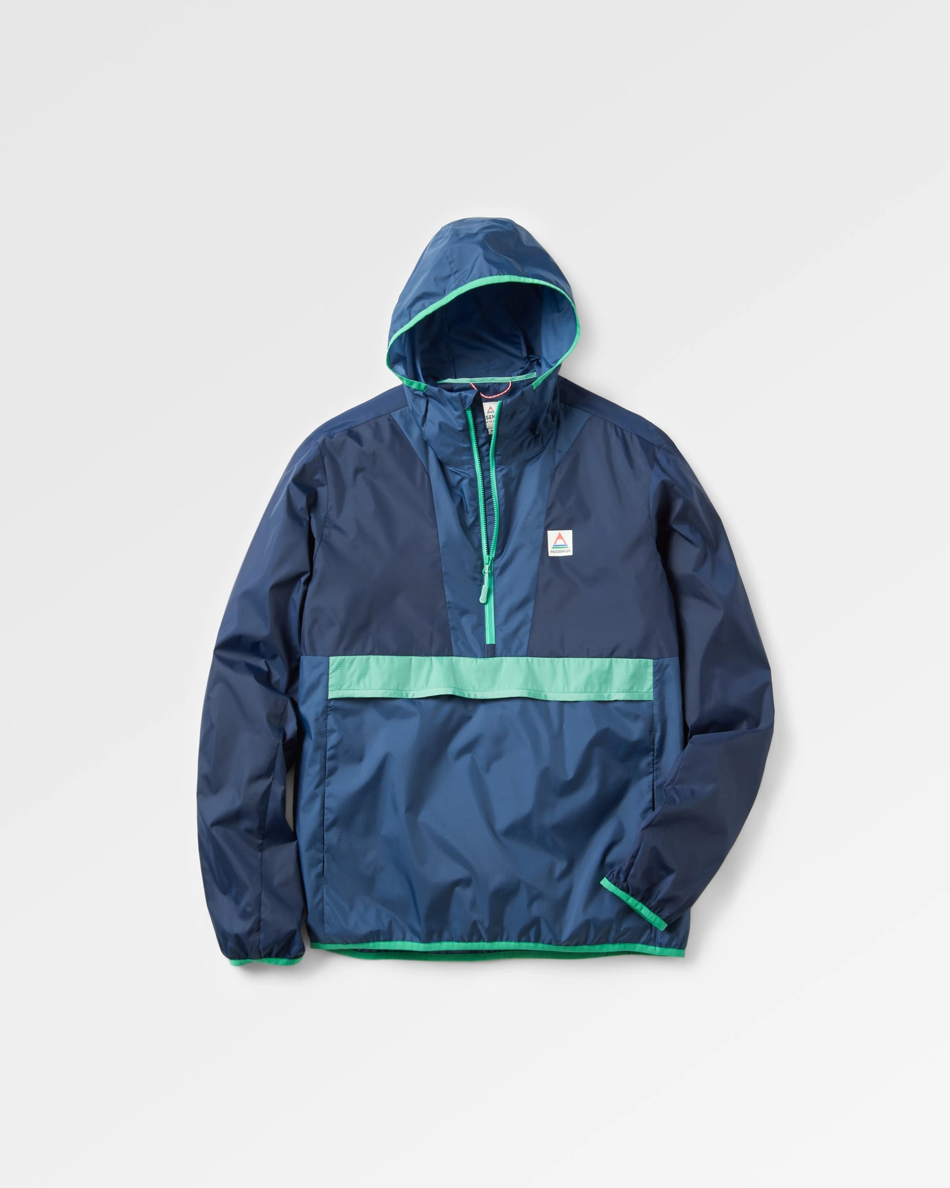 Gusto Recycled Windshell Smock - Rich Navy/Dark Denim