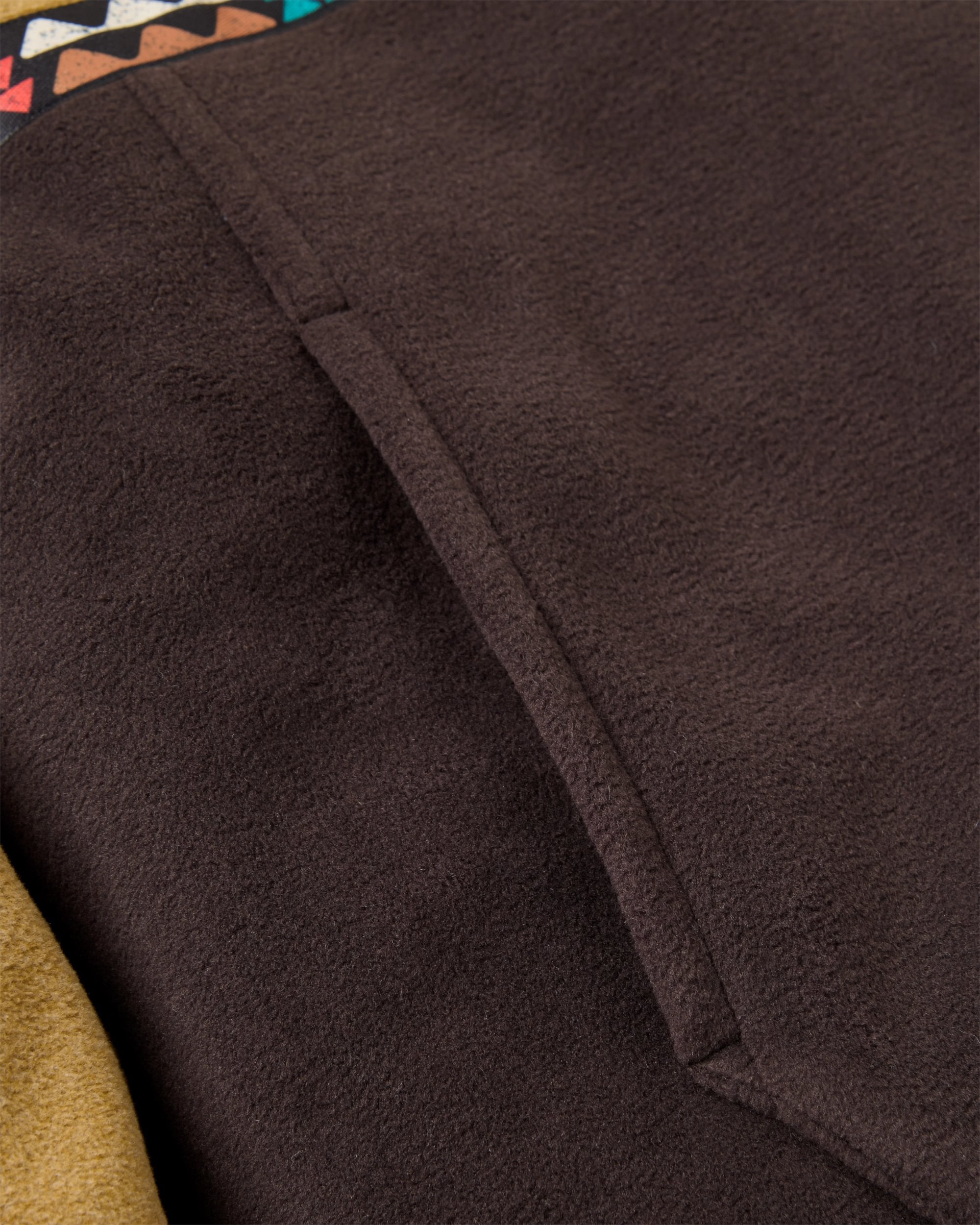 Woodlander Polar Fleece - Caramel/Espresso - Flatlay