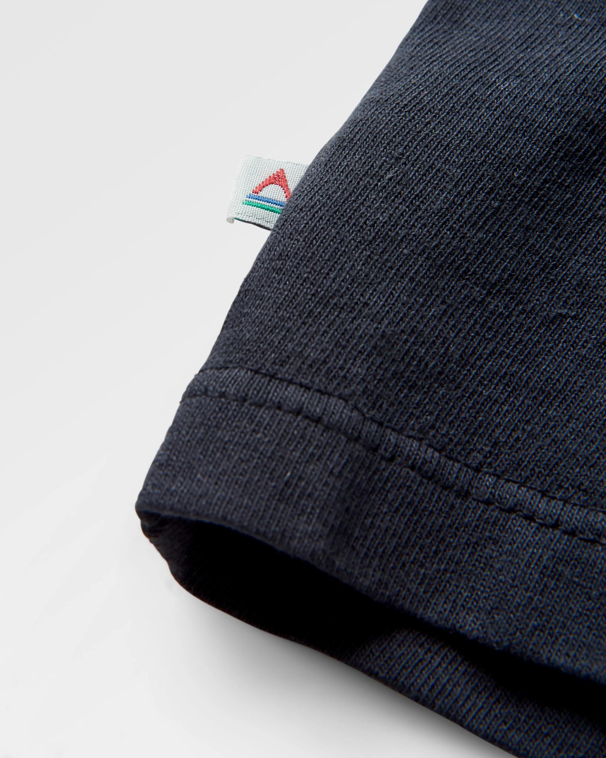 Friday Collective Recycled Cotton T-Shirt - Black - Flatlay