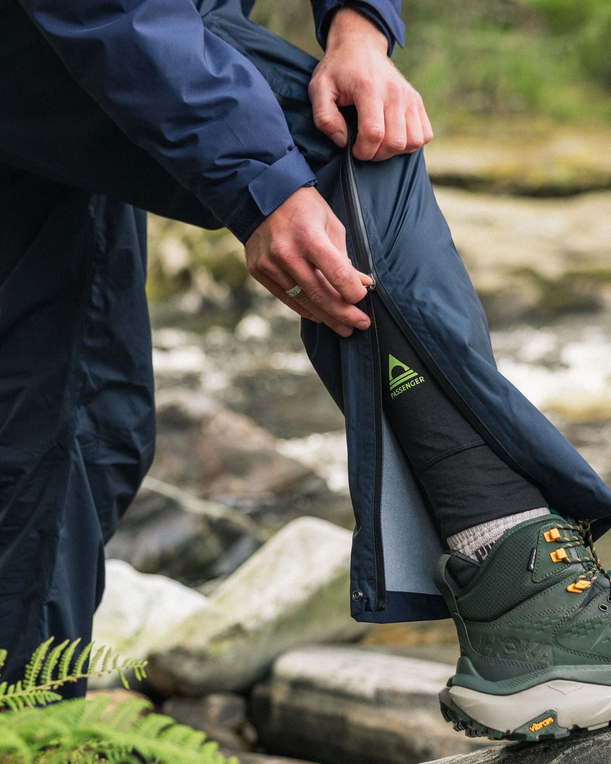 Droplet Waterproof Recycled Trouser - Deep Navy - Lifestyle