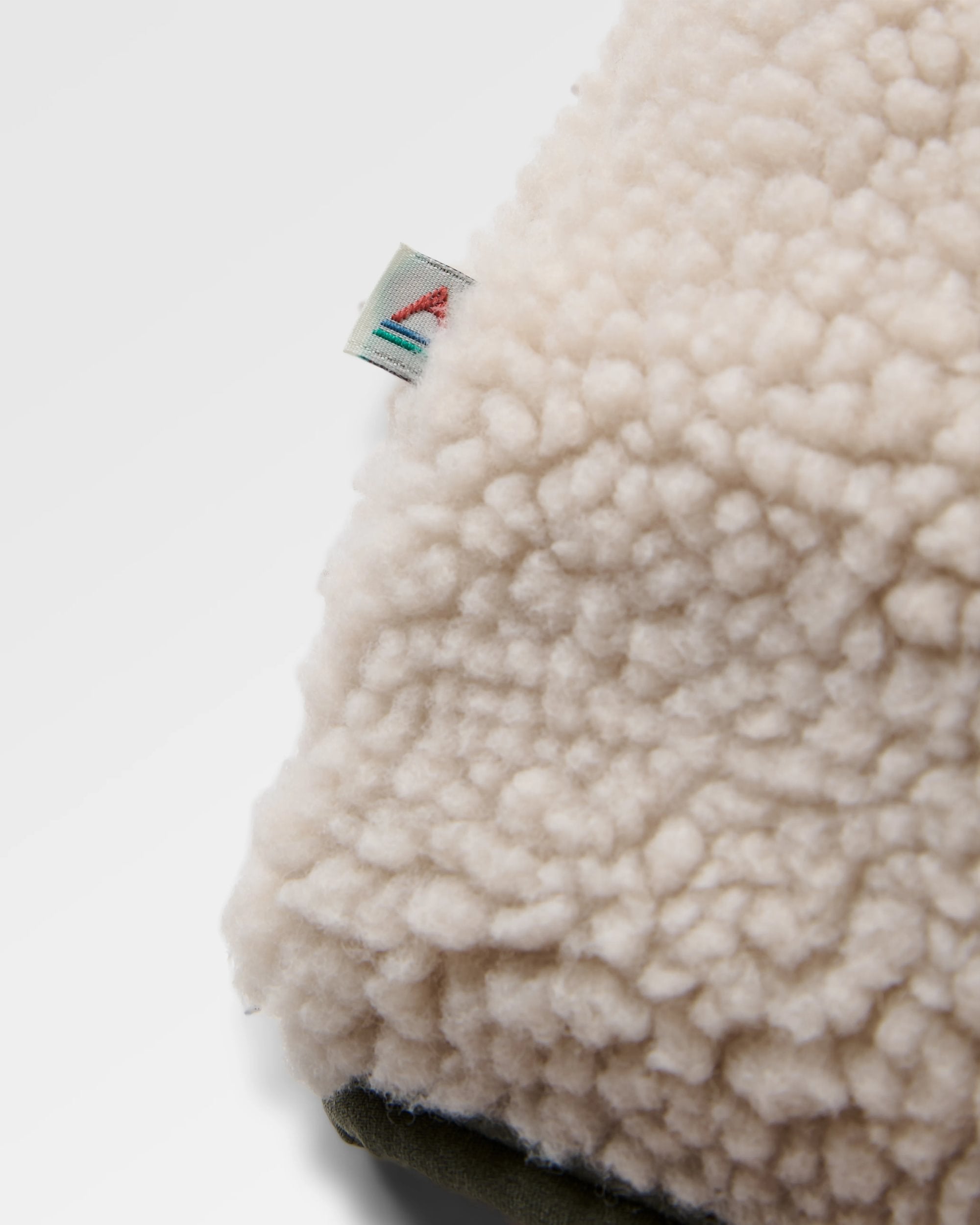 Valiant Deep Pile Fleece - Off White - Flatlay