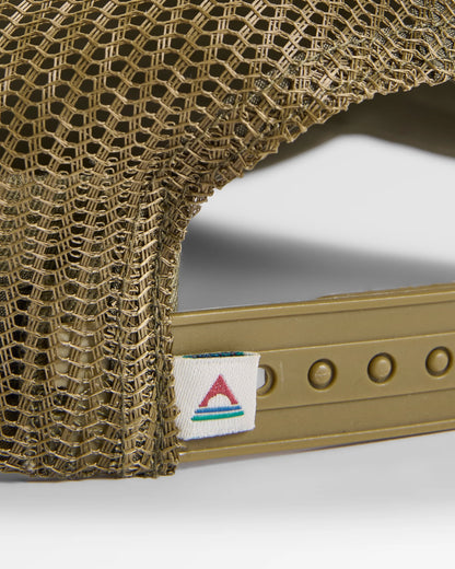 Elements Core Trucker - Triangle Patch - Khaki - Flatlay