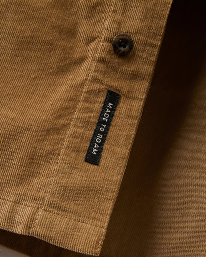 Backcountry Cord Light Shirt - Caramel - Flatlay
