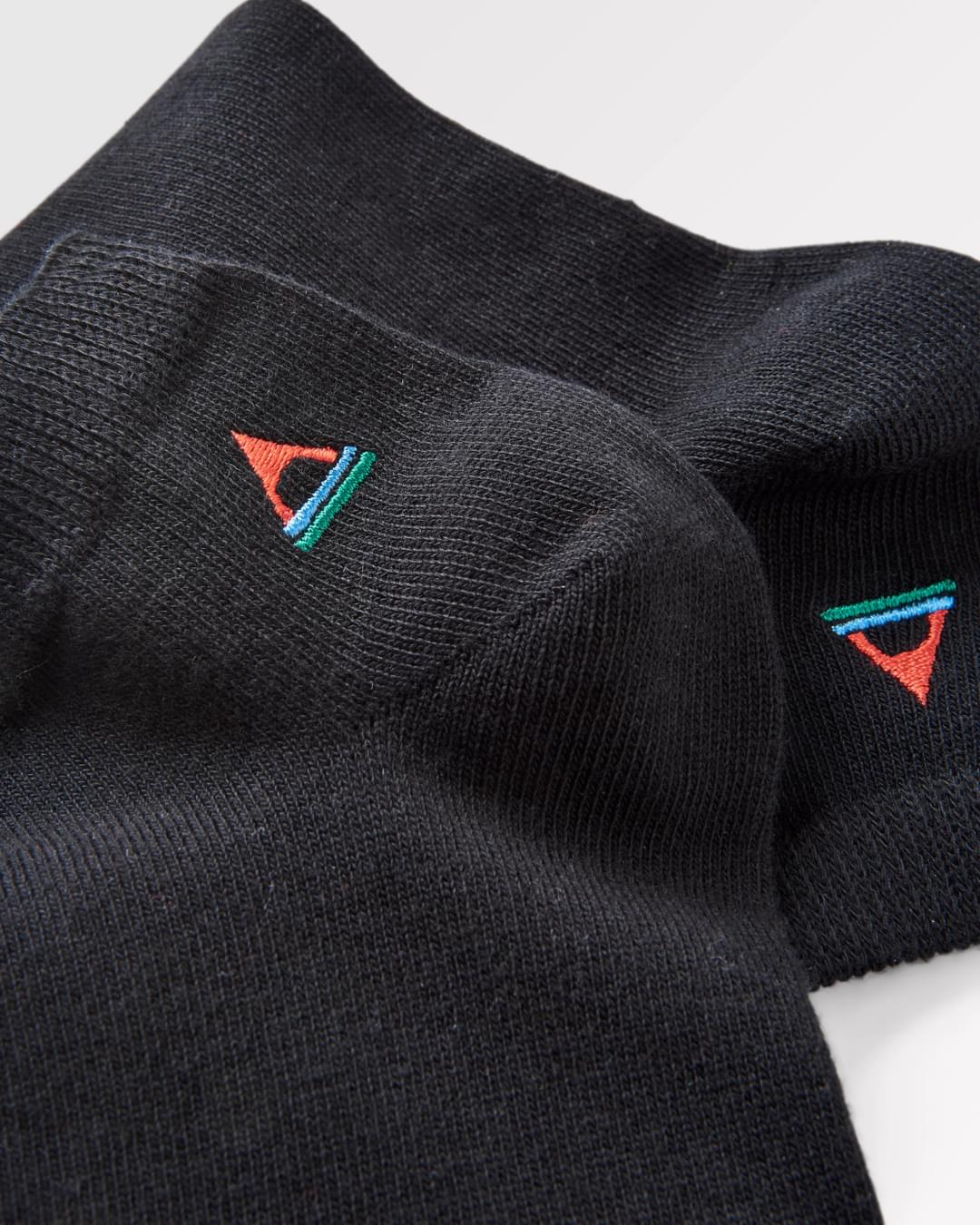 Organic Trainer Socks - Black