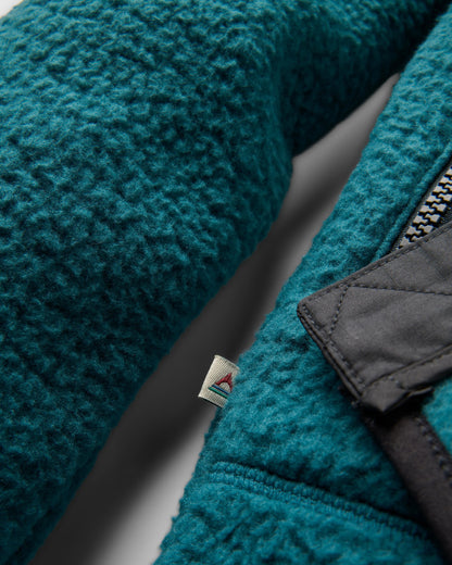 Ventura Full Zip Sherpa Fleece - Mediterranean - Flatlay