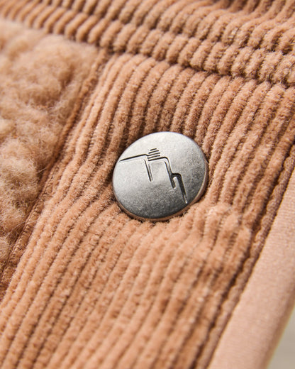 Clover Recycled Sherpa Fleece - Sun Patch Simply Taupe - Flatlay