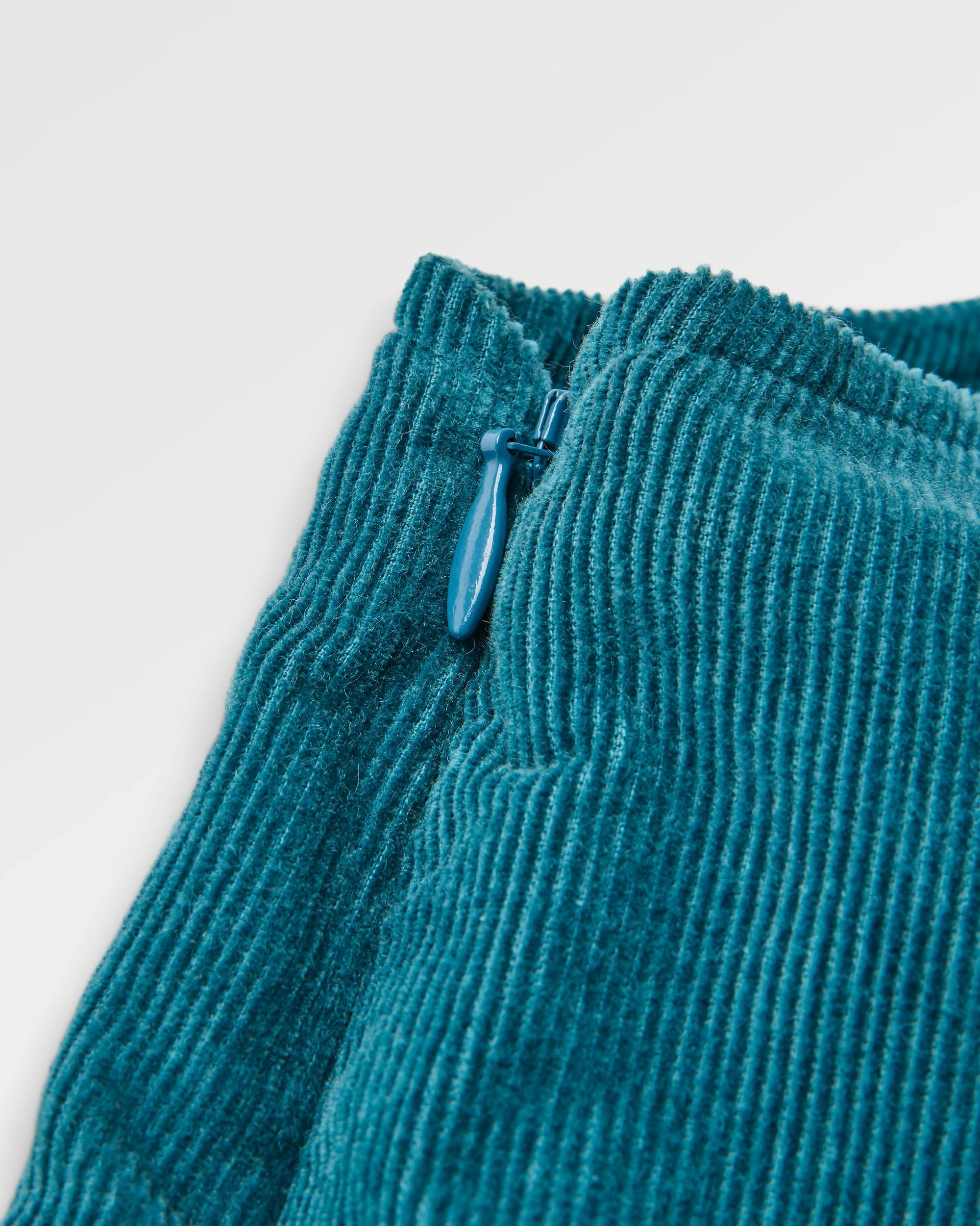 Meadows Organic Cotton Corduroy Dungarees - Tidal Blue - Flatlay