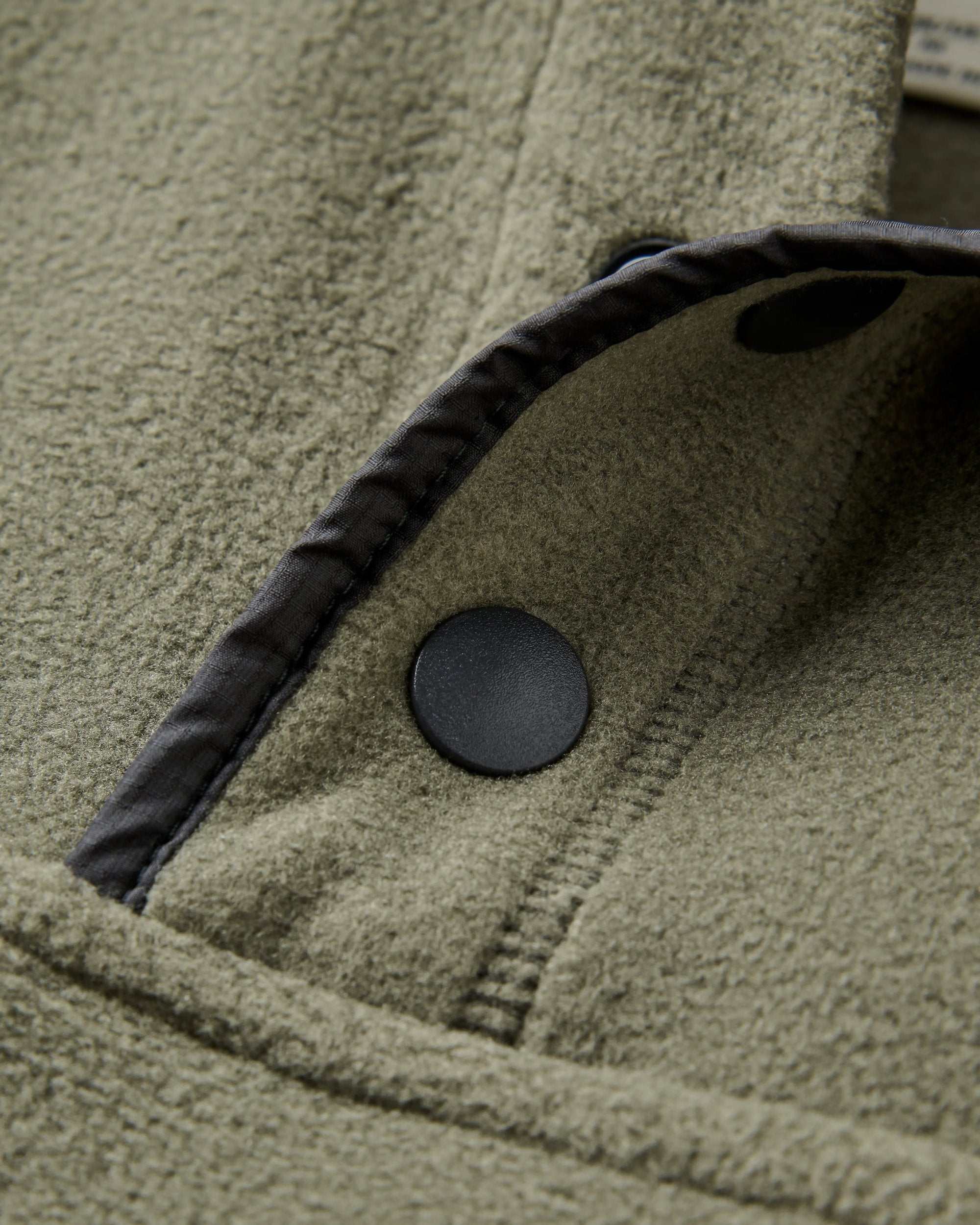 Dusk Recycled Polartec® Fleece - Dusty Olive - Flatlay