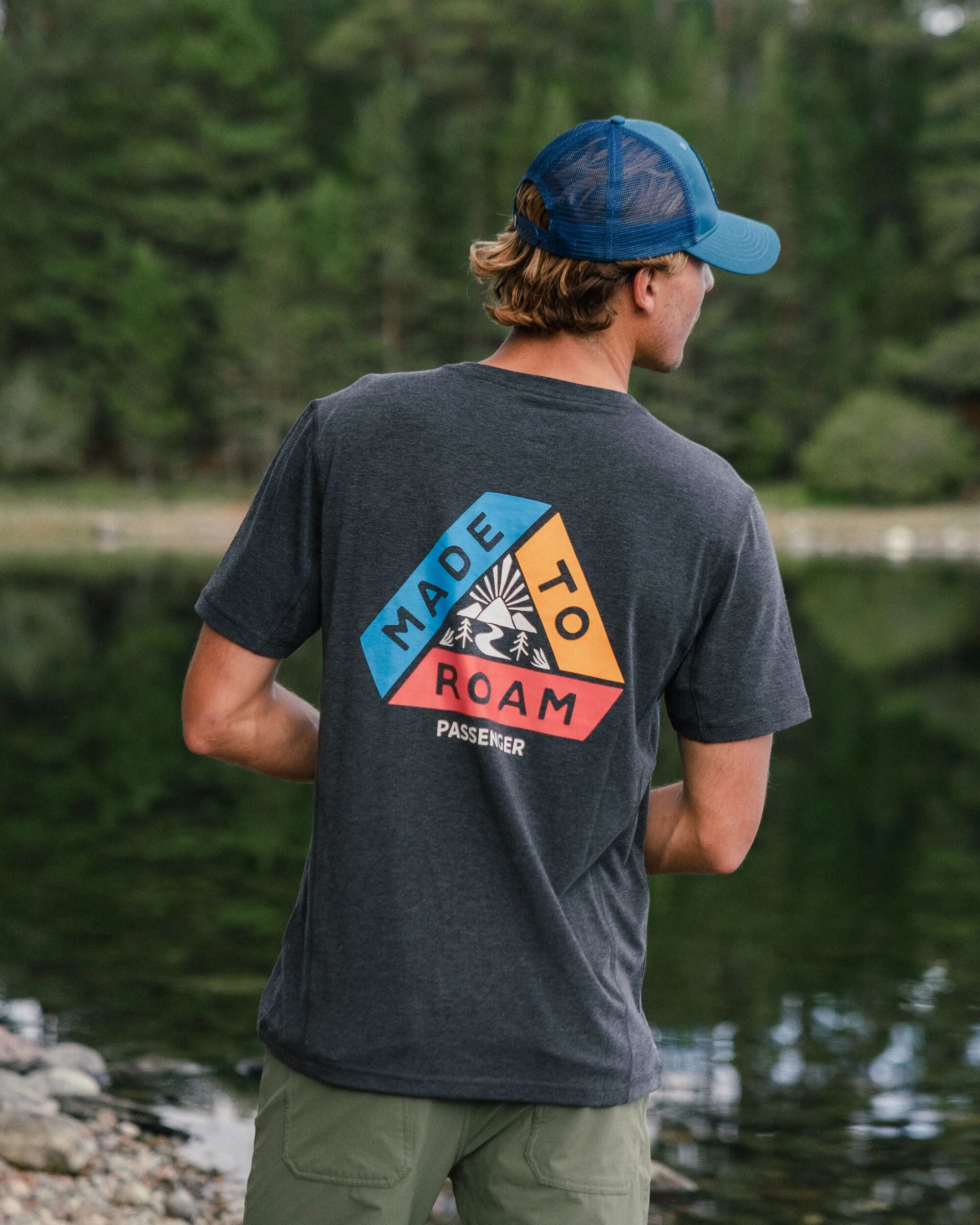 Kirkwood Textured Active T-Shirt - Black - Lifestyle