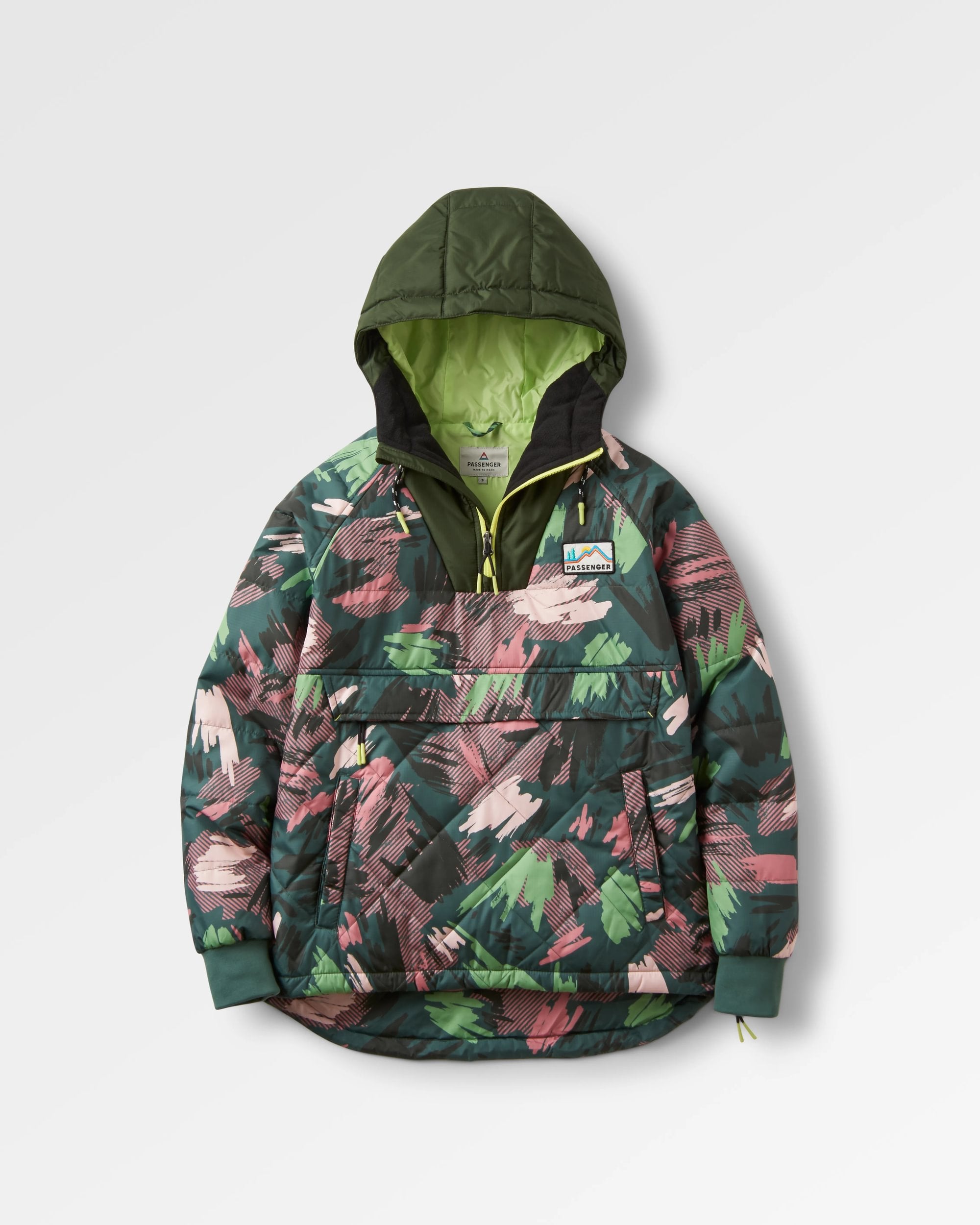 Ocean Recycled Insulated Anorak - Abstract Mountain Fir Tree - Flatlay