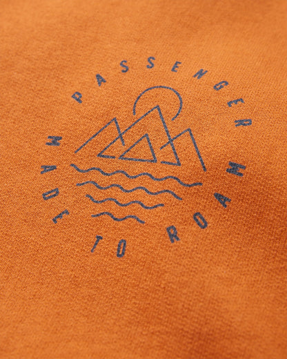 Escapism Sweatshirt - Sunset Orange - Flatlay