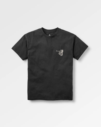 Men's Roam Further T-Shirt - Black - Flatlay