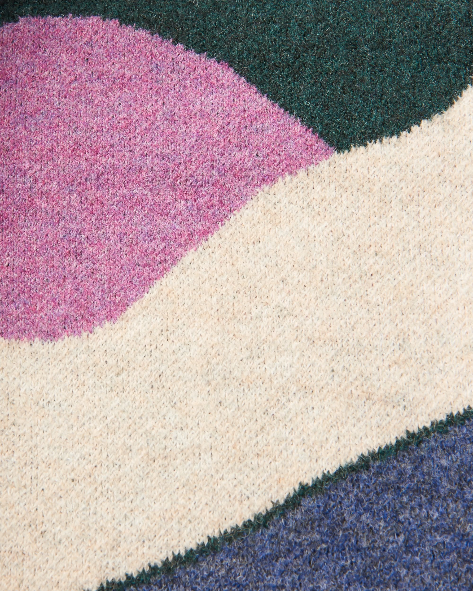 Vista Recycled Knitted Cardigan - Rain Forest - Flatlay