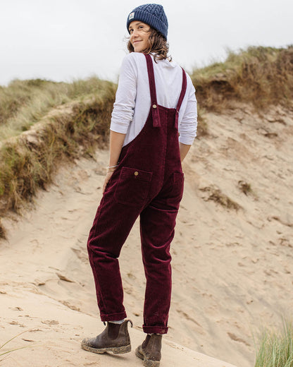 Tiaga Cord Dungarees - Wine