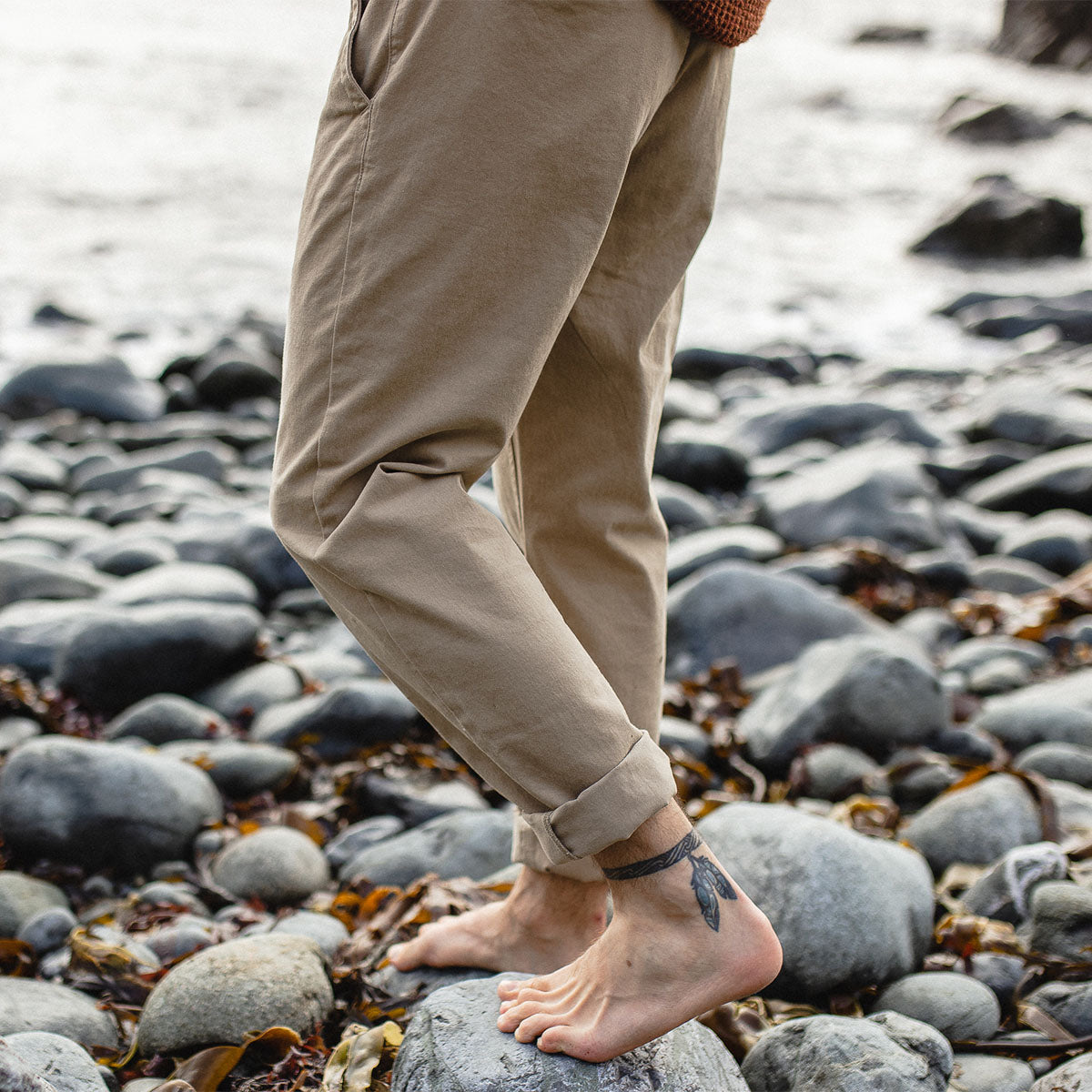 365 Organic Cotton Trouser - Chinchilla Brown