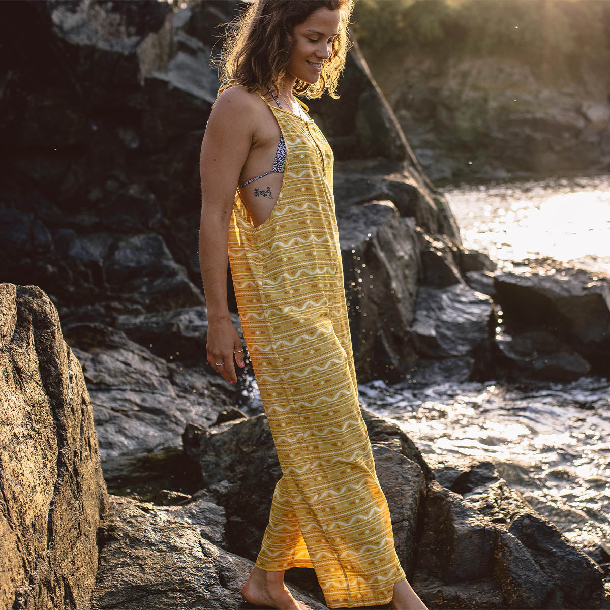 Spirit Jumpsuit - Ochre Yellow Sol