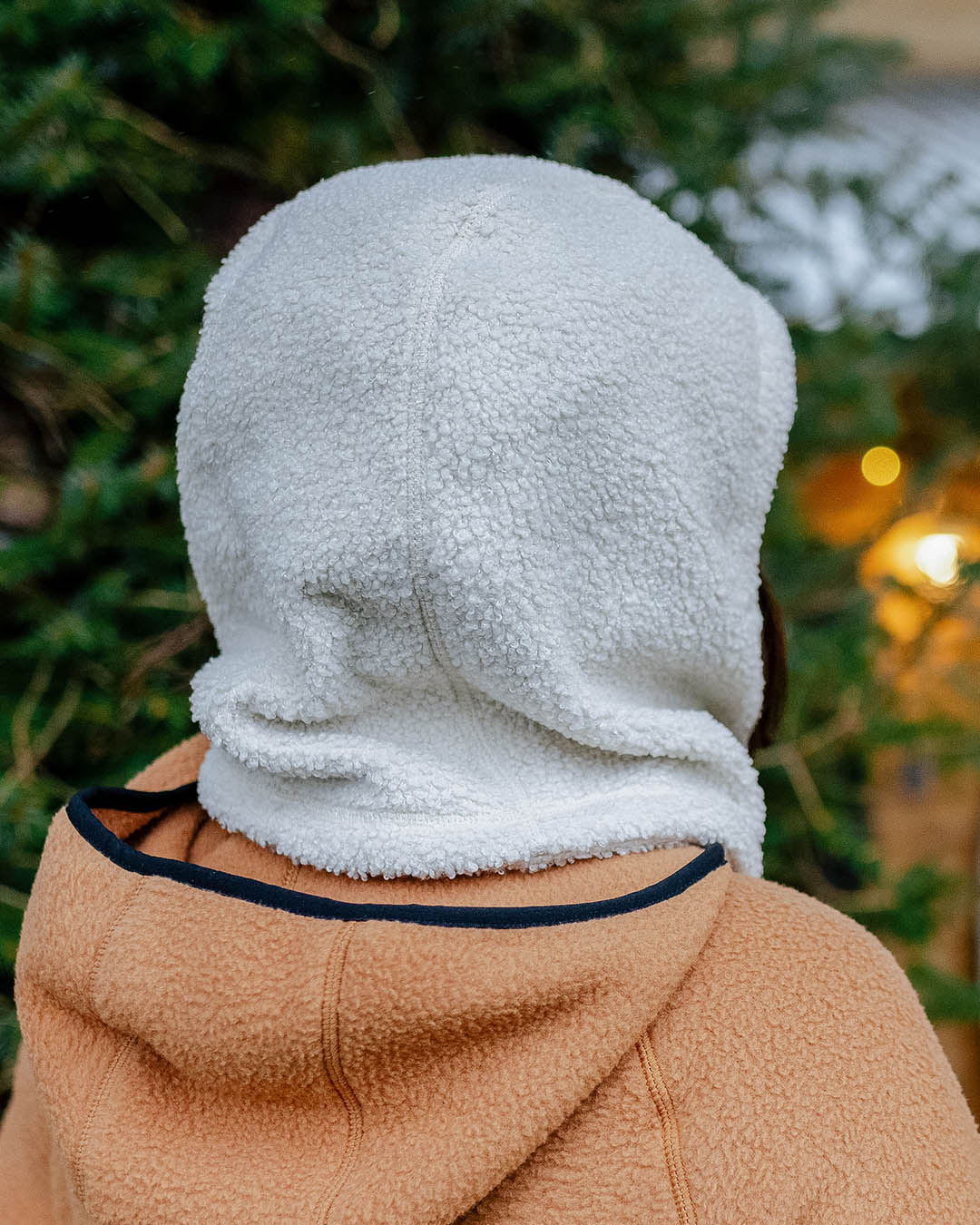 Snowdrift Recycled Fleece Hood - Birch - Lifestyle - Female
