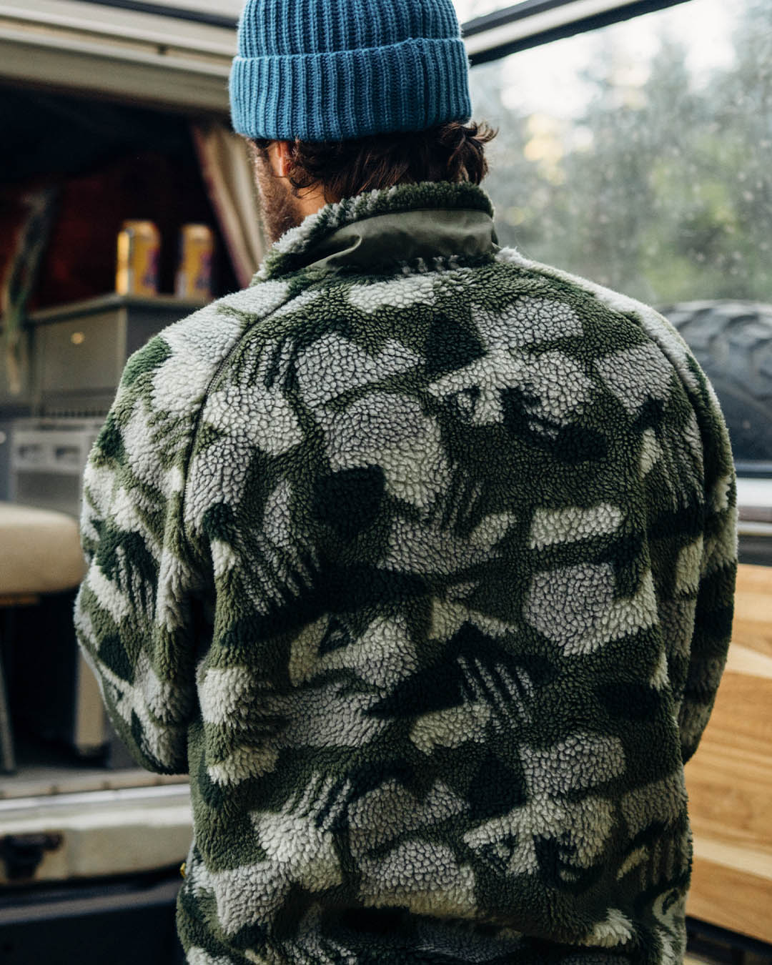 Camp fleece sherpa cardigan hotsell