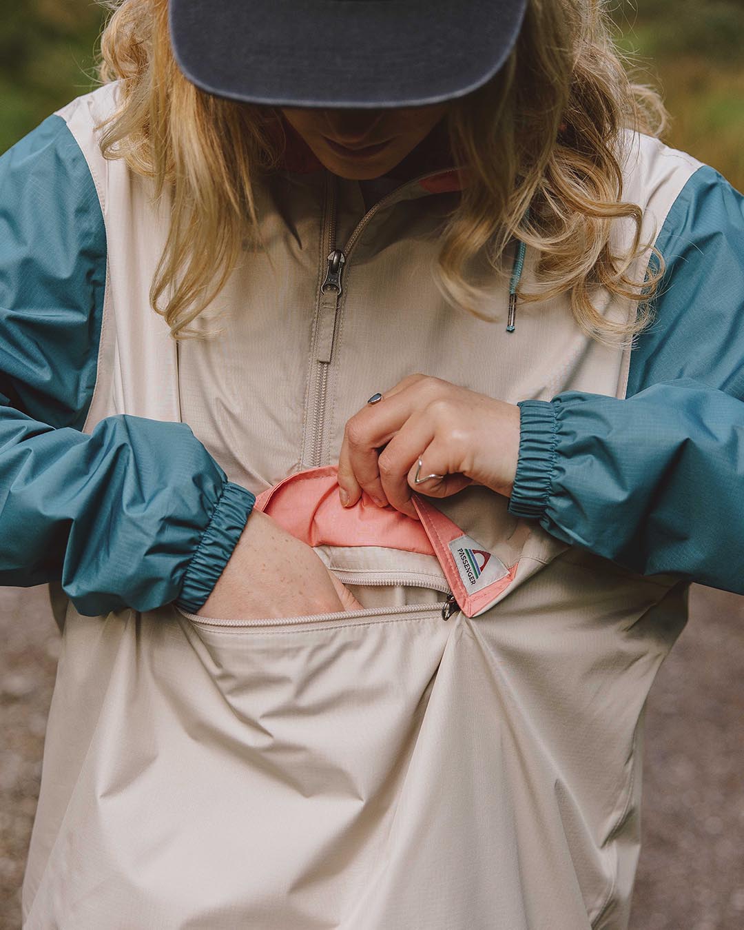 Eden Recycled Oversized Waterproof Jacket - Feather