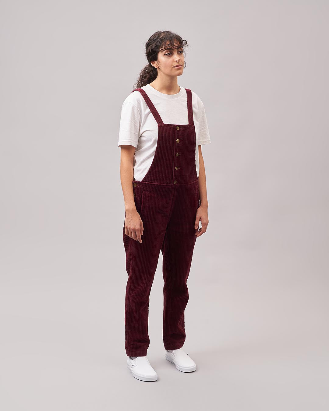 Tiaga Cord Dungarees - Wine